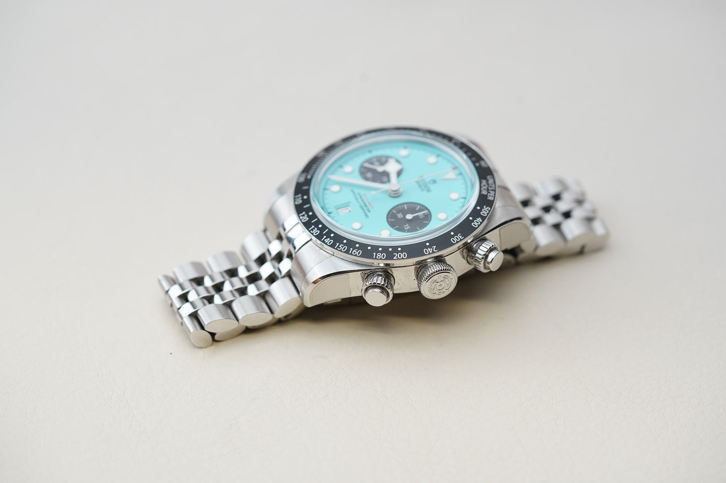 *** DEPOSIT****Tudor Black Bay Chrono 79360N Turquoise Dial 'Blue Flamingo'