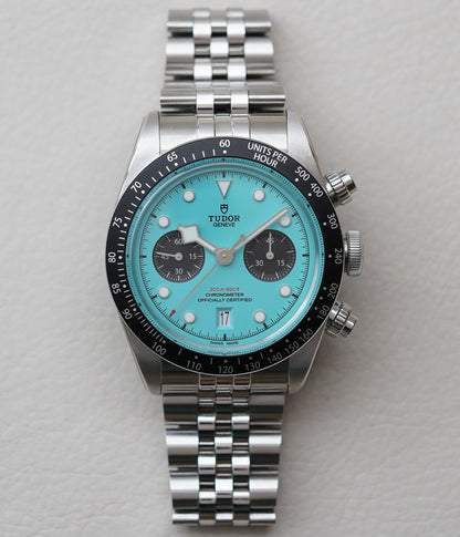 *** DEPOSIT****Tudor Black Bay Chrono 79360N Turquoise Dial 'Blue Flamingo'