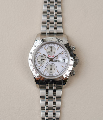 Tudor Prince Date Tiger Chronograph 79280 White Dial