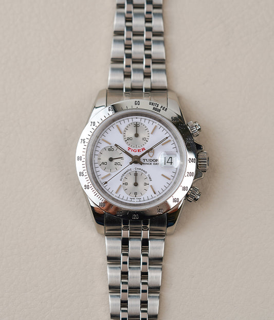 Tudor Prince Date Tiger Chronograph 79280 White Dial
