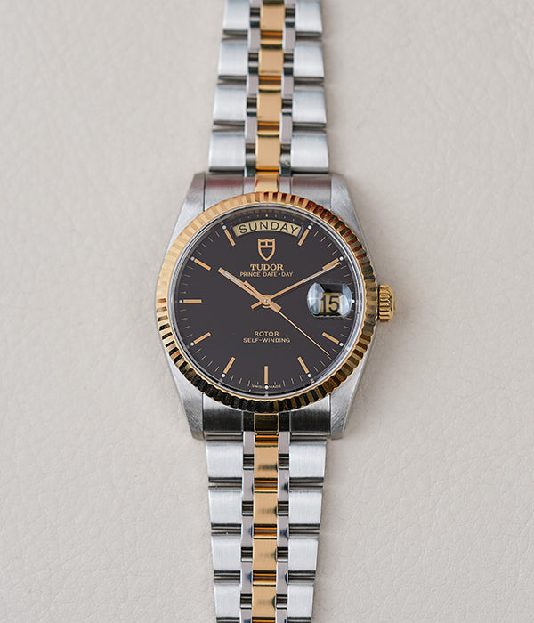 Tudor Prince Day-Date 76213 Black Dial