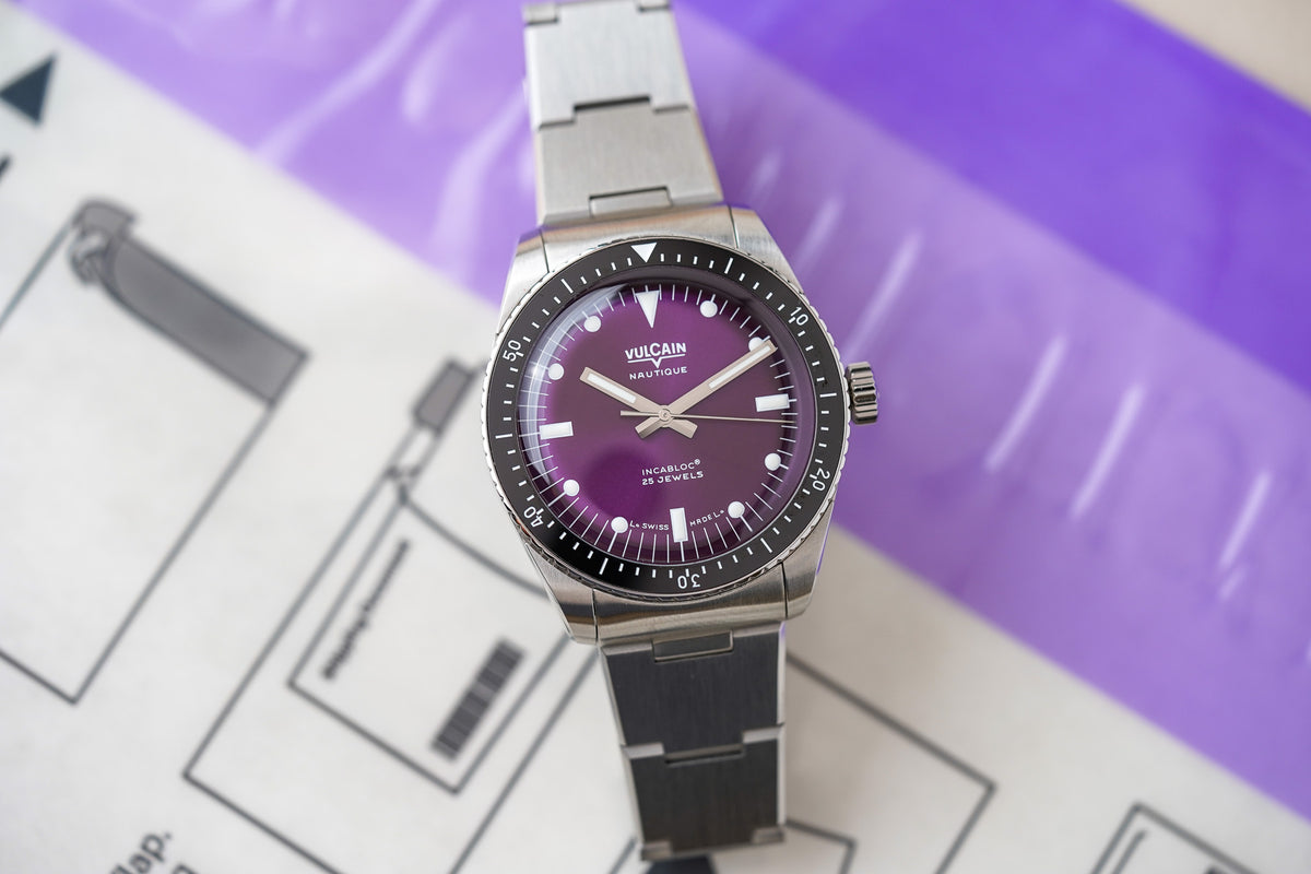Vulcain Skindiver Nautique Purple Limited Edition 660170A17