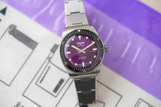 Vulcain Skindiver Nautique Purple Limited Edition 660170A17