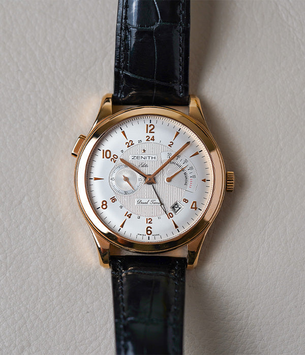 Zenith Elite Grande Class Reserve de Marche Dual Time 18.0520.683