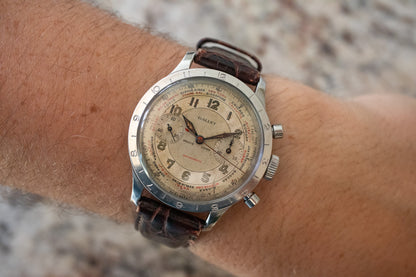 1950’s Gallet Flying Officer Chronograph 3rd Generation ‘Jumbo’