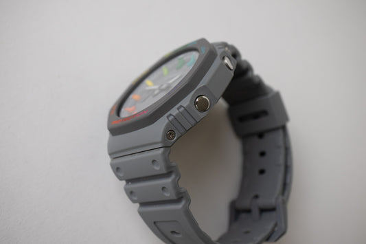 Custom Rainbow Casio G-Shock GA2100ET-8A Casioak