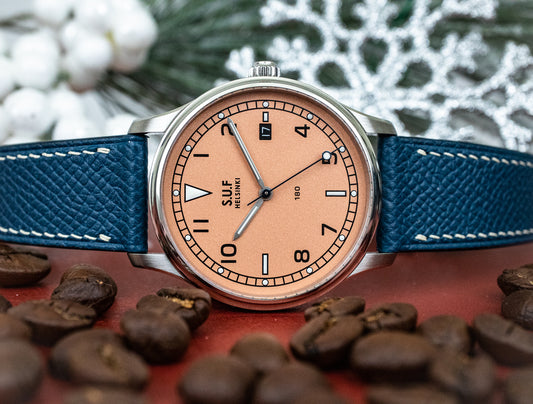SUF Helsinki 180 Frosted Salmon Dial