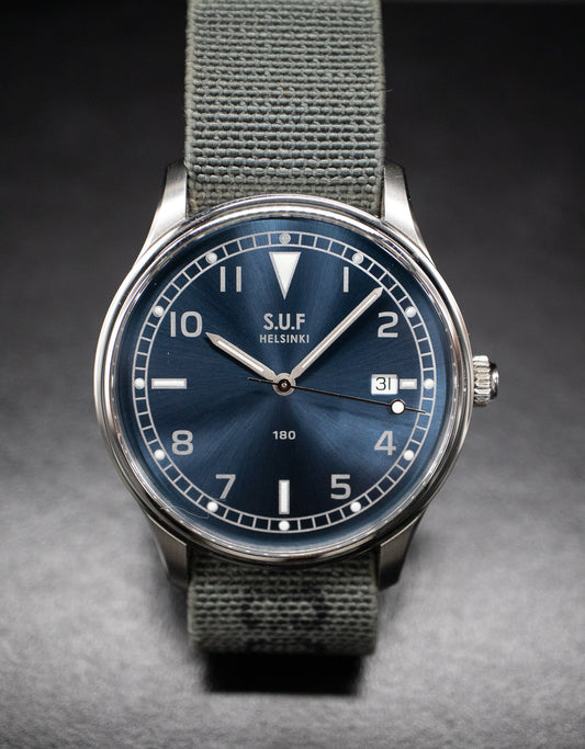 SUF Helsinki 180 Blue Dial Limited Edition 50 Pieces Men's Automatic Watch