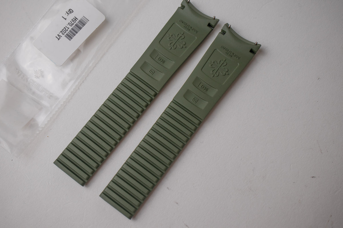 Patek Philippe Aquanaut 5167 & 5164 D36 Khaki Green Strap